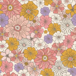 Retro Bouquet Purple