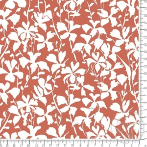 White lawn in rust orange