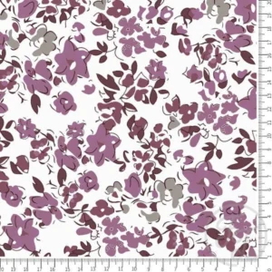 Floral lilac in white