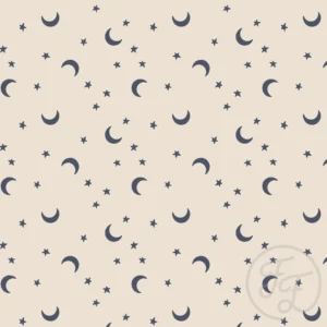 Moon & Stars Blue Beige Small