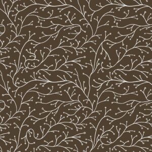 White Branches Dark Brown