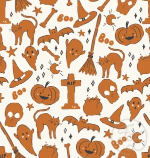Spooky Mix Plain Marmalade Orange