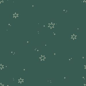 Simple Stars and Sparkles Emerald Green