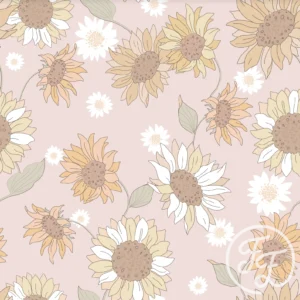 Sunflowers & Daisies Pink
