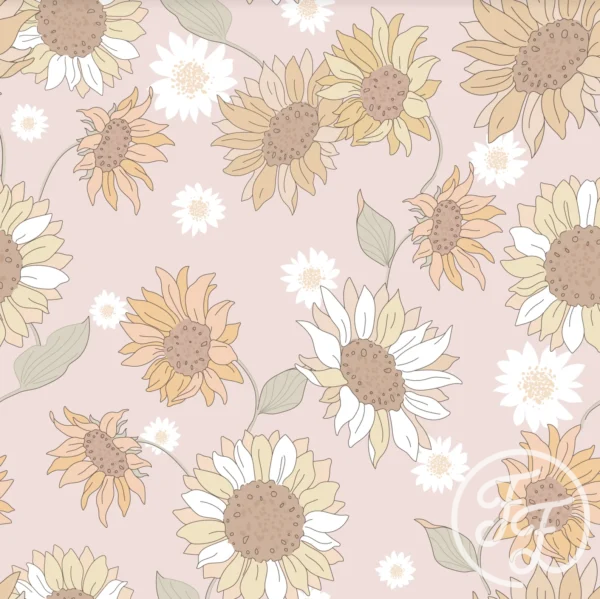 Sunflowers & Daisies Pink