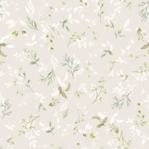 Floral Signe Green Light Beige