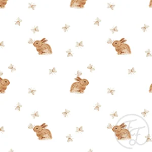Baby Rabbit & Butterfly White Small