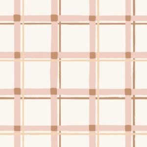 Windowpane Check Cream Pink