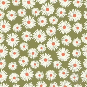 Aster Flower in Drab Green