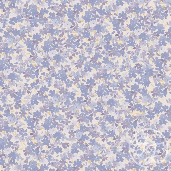 Mixed Flowers Blue