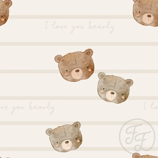 I Love You Bearly Stripes