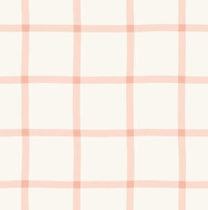 Windowpane Check Soft Pink on Cream