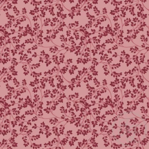 Chintz Leaves Pink Plum