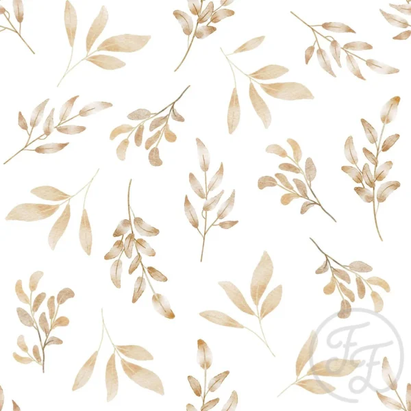 Tossed Leaves Beige