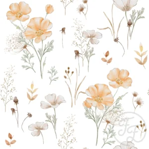 Wild Poppies White