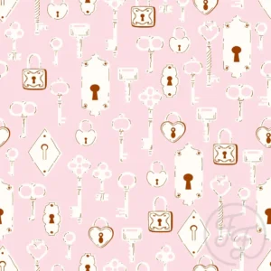 Lock & Keys in Pale Pink
