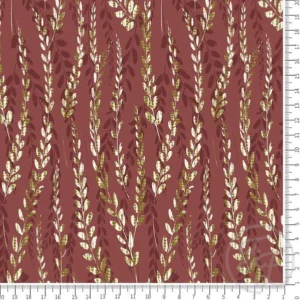 Tie and dye leafs in bronze