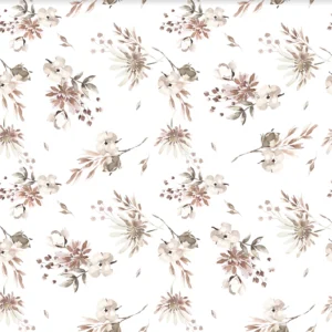 Dried Flowers Rose Off White