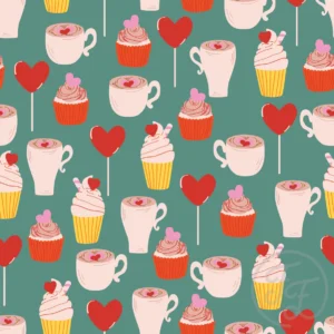 I like you a latte in viridian green