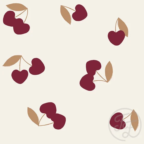 Cherries Red Beige Small