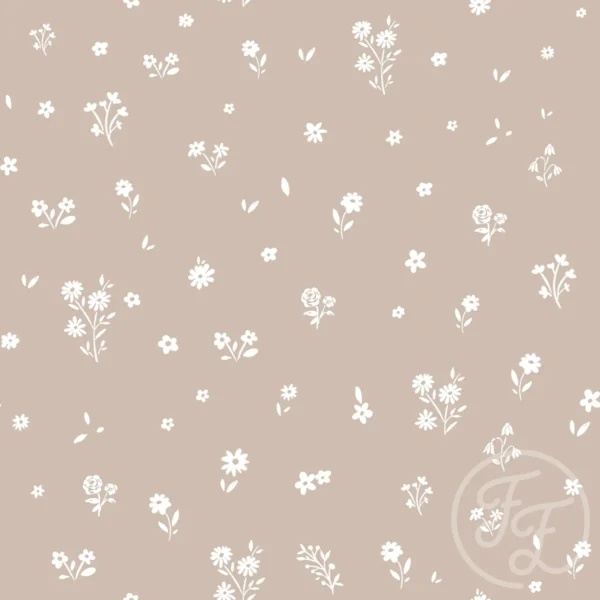 Marie Flowers Taupe