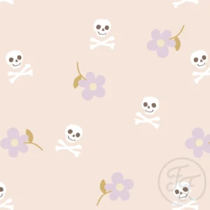 Skull and Bones Flower Peach Big