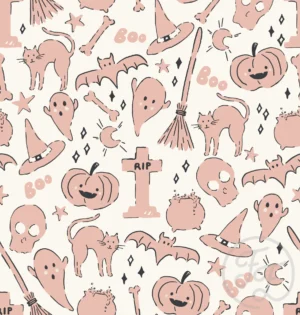 Spooky Mix Plain Peach Pink