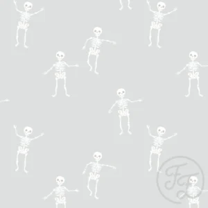 Dancing Skeletons Light Blue