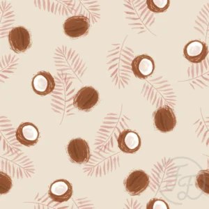 Coconut Pink Leaves