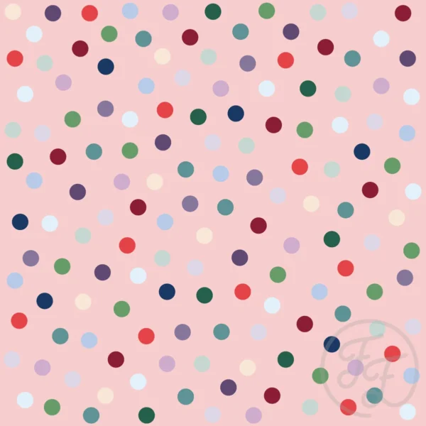 Polka dot in light rose