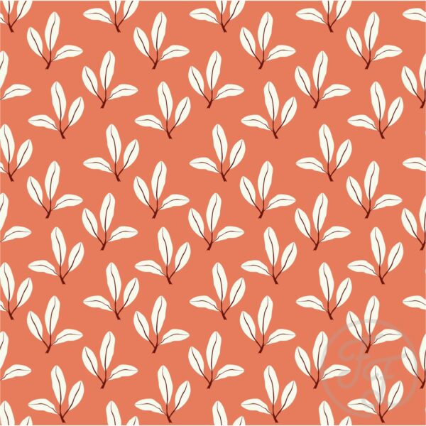 Leaf in Dark Peach