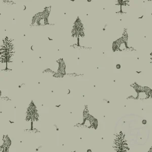 Wolves at Night Green