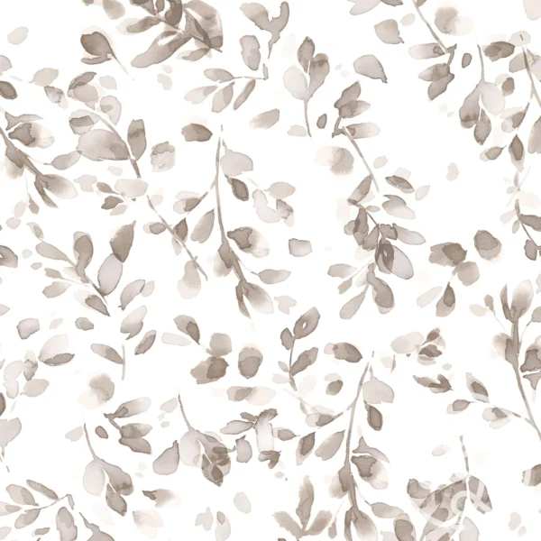 Abstract Leaves Sand Off White