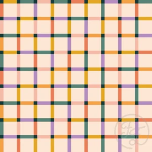 Stripes Rainbow in Misty Rose