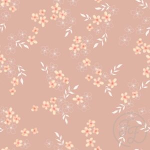 A Drawing of Sweet Little Flowers in Old Pink
