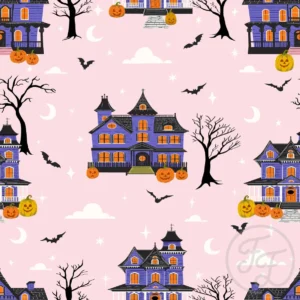 Haunted House in Pale Pink