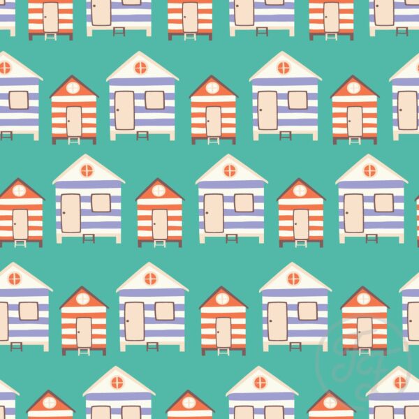 Beach House in Fountain Blue
