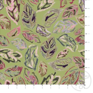 Suttle Crayon Leaves with Olive Green