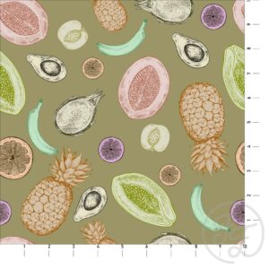 Fruit Cocktail in Moss Color