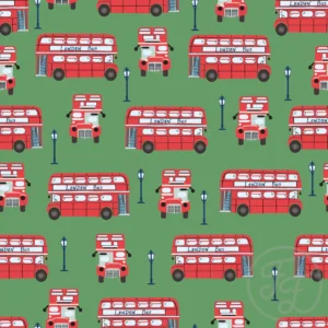London bus in muted green