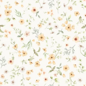 Floral Malin Yellow Offwhite