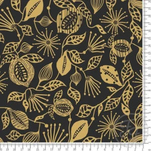 Sand color tropical fruits in ceder brown