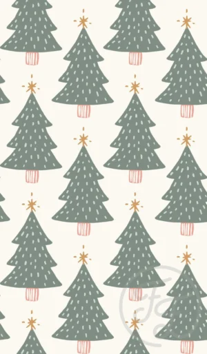 Xmas Tree Cream Light Green
