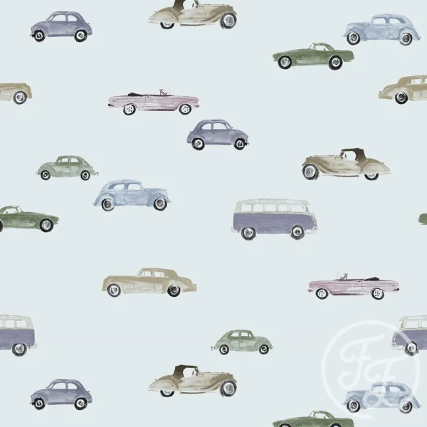 Vintage Cars Blue Blue