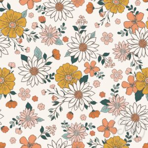 Groovy Retro Flowers