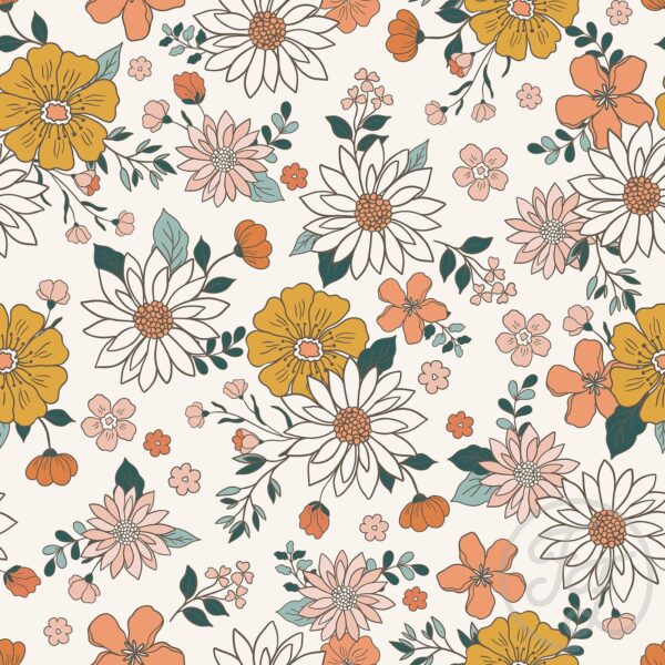 Groovy Retro Flowers