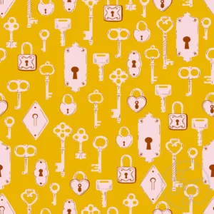 Lock & Keys in Chrome Yellow