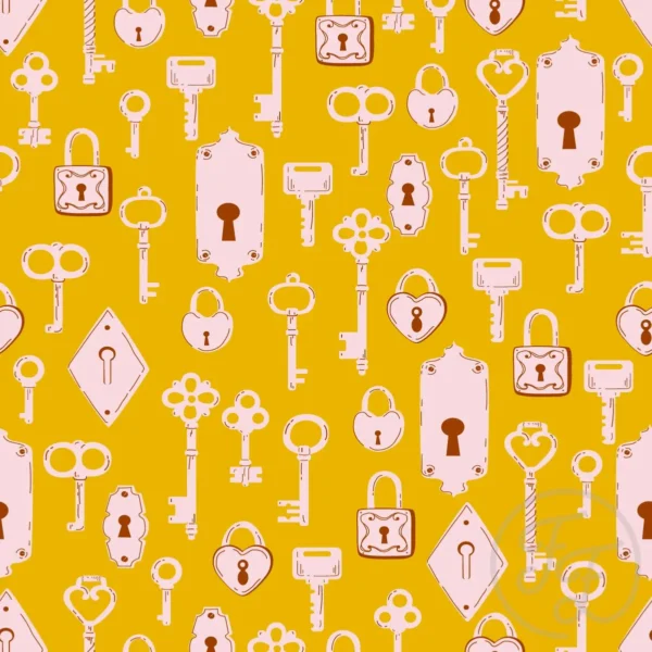Lock & Keys in Chrome Yellow