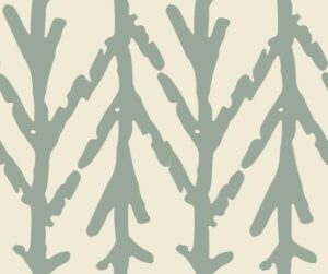 Abstract Trees Muted Green