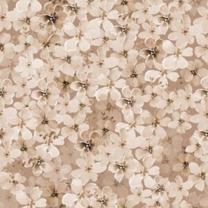 Flowers Tammy sepia camel